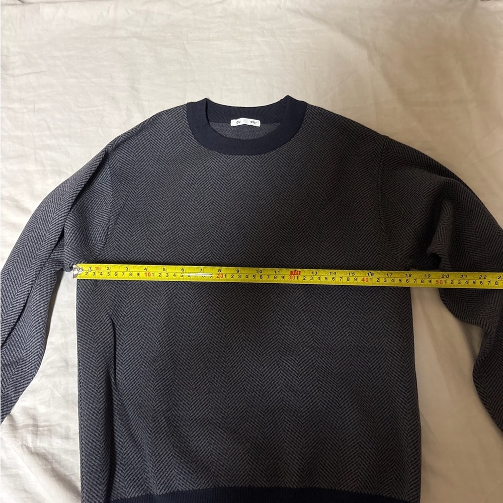 Classic Navy Crewneck Sweater - Picture 2 of 5